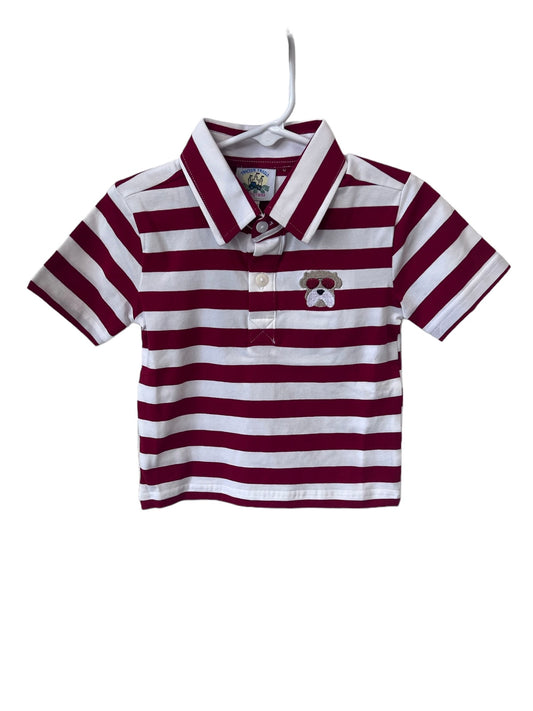 Boys Striped Bulldog Polo