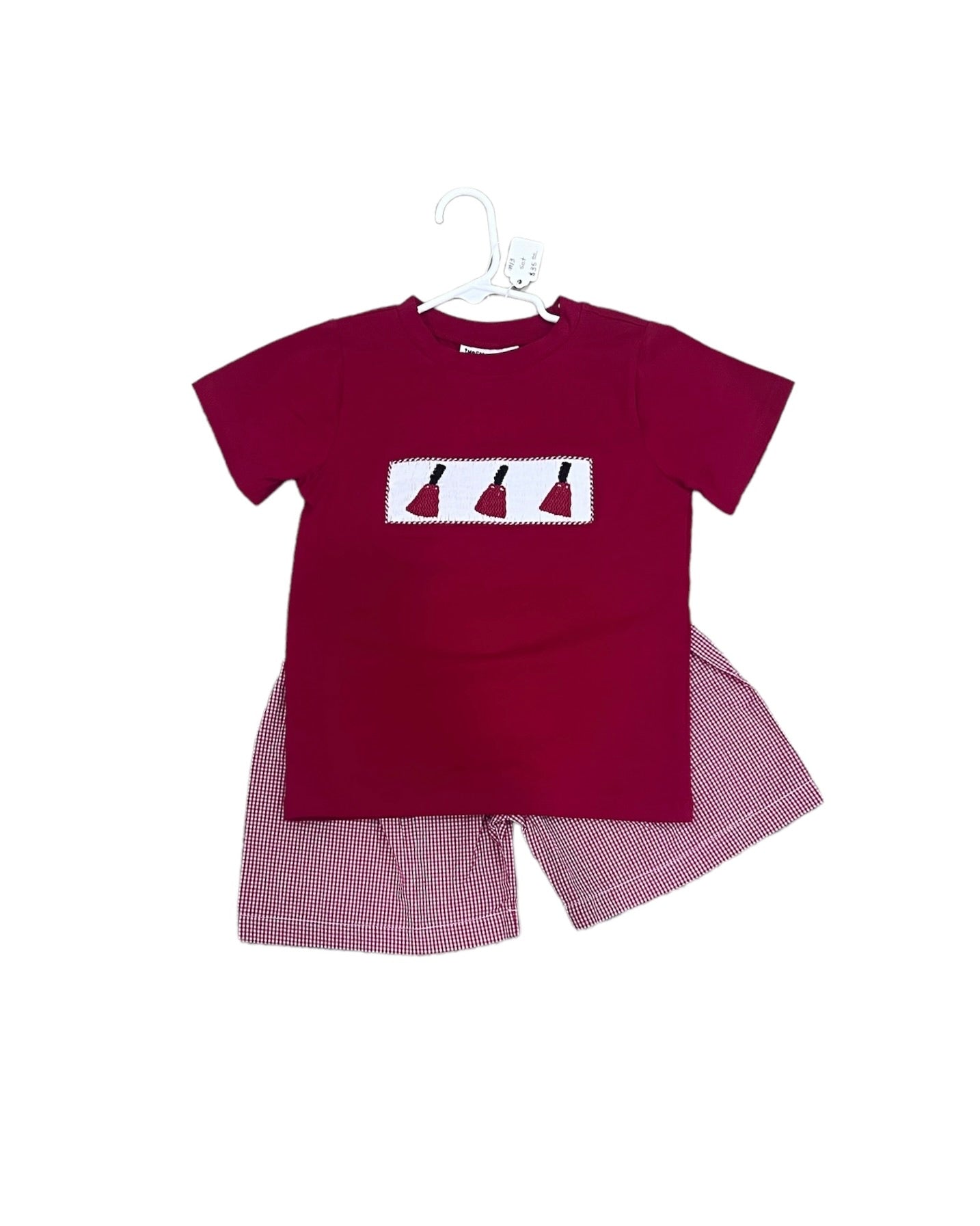 Smocked Cowbell Short Set