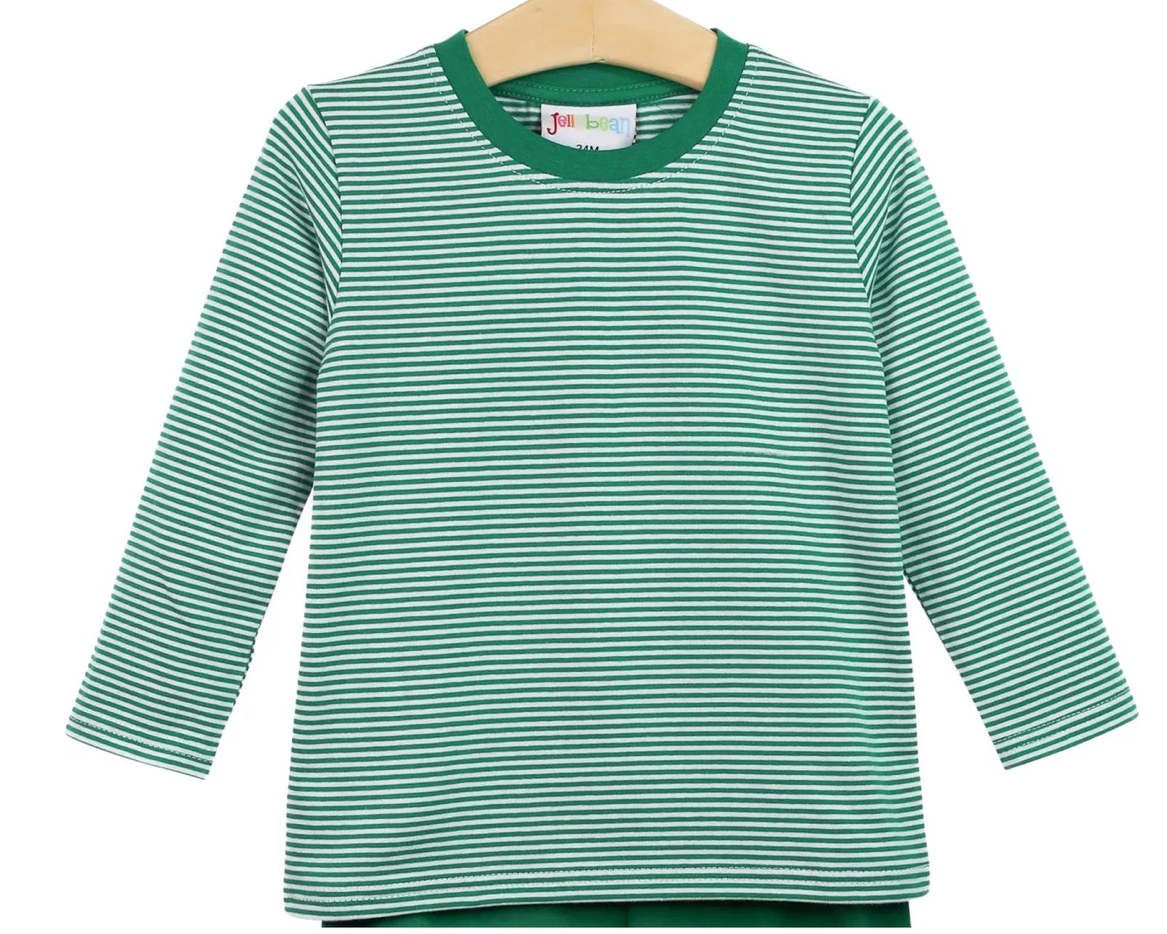Graham LS Green Stripe Shirt