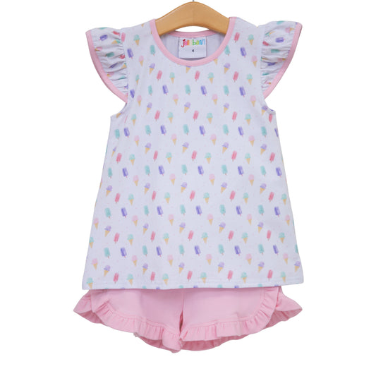 Summertime Sweets Flutter Short Set