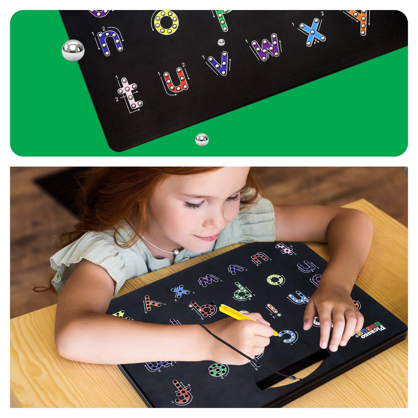 PicassoTiles - PicassoTiles 2PK Magnetic Educational Drawing Tablet Pad