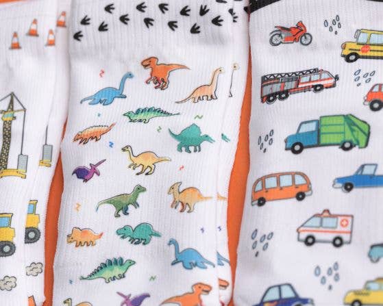 Squid Socks - Construction/Dino