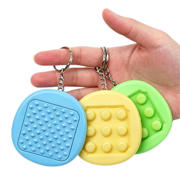Endless Bubble Wrap Fidget Keychains