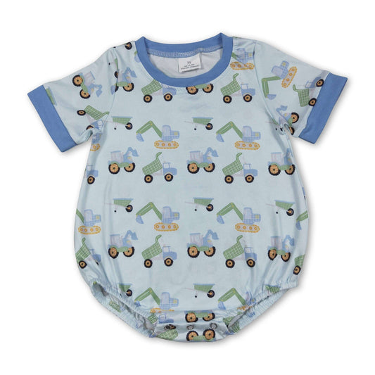 Short Sleeve Blue/Green Costruction Bubble