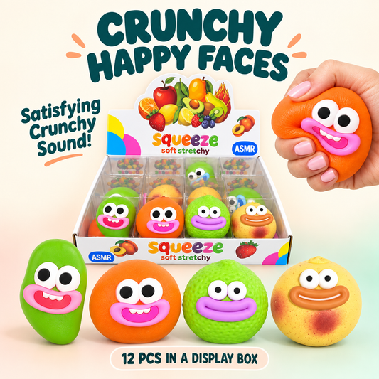 Crunchy Happy Faces ASMR Squishies