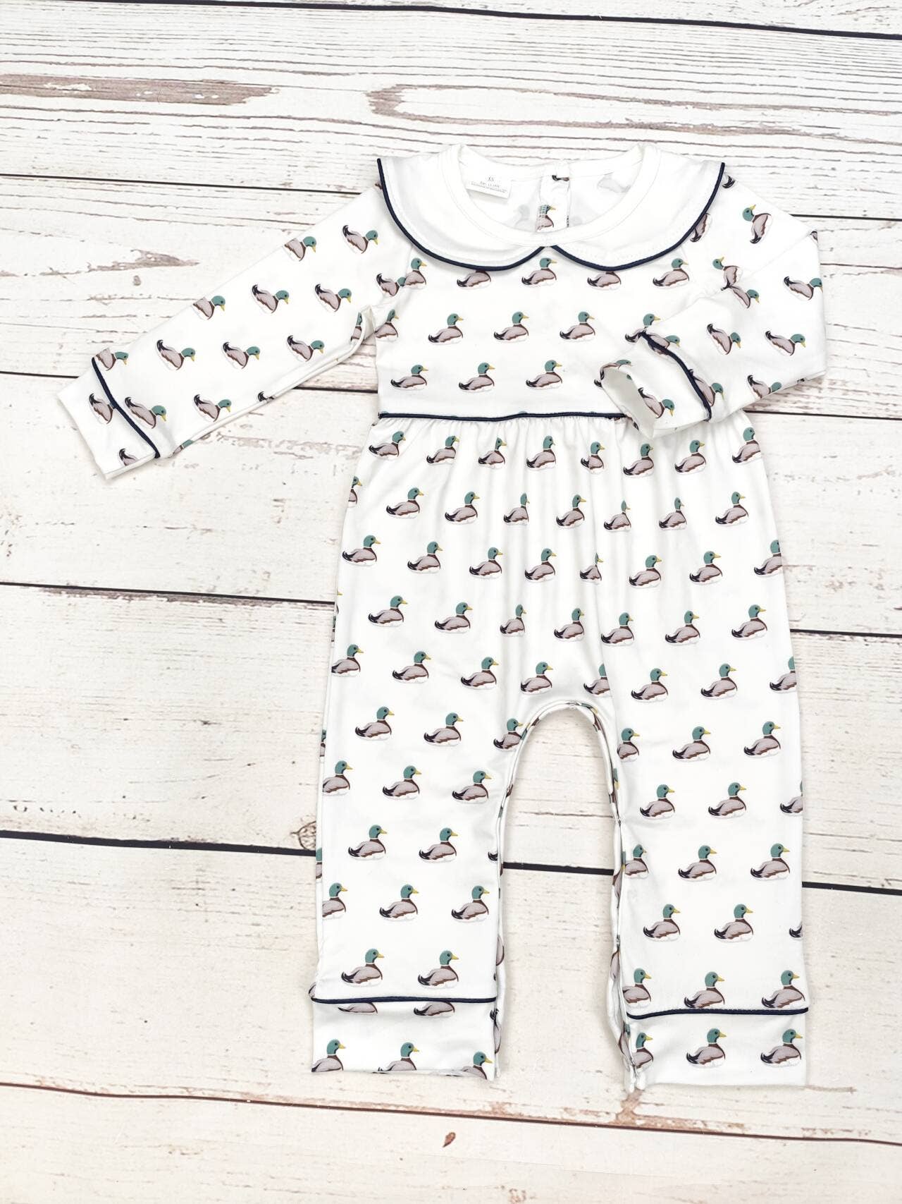 Duck Print Romper - Boy