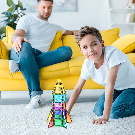 PicassoTiles - PicassoTiles 30pc Travel Size Magnetic Tile Building Set