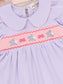 Hop & Bow Smocked Cotton Dress