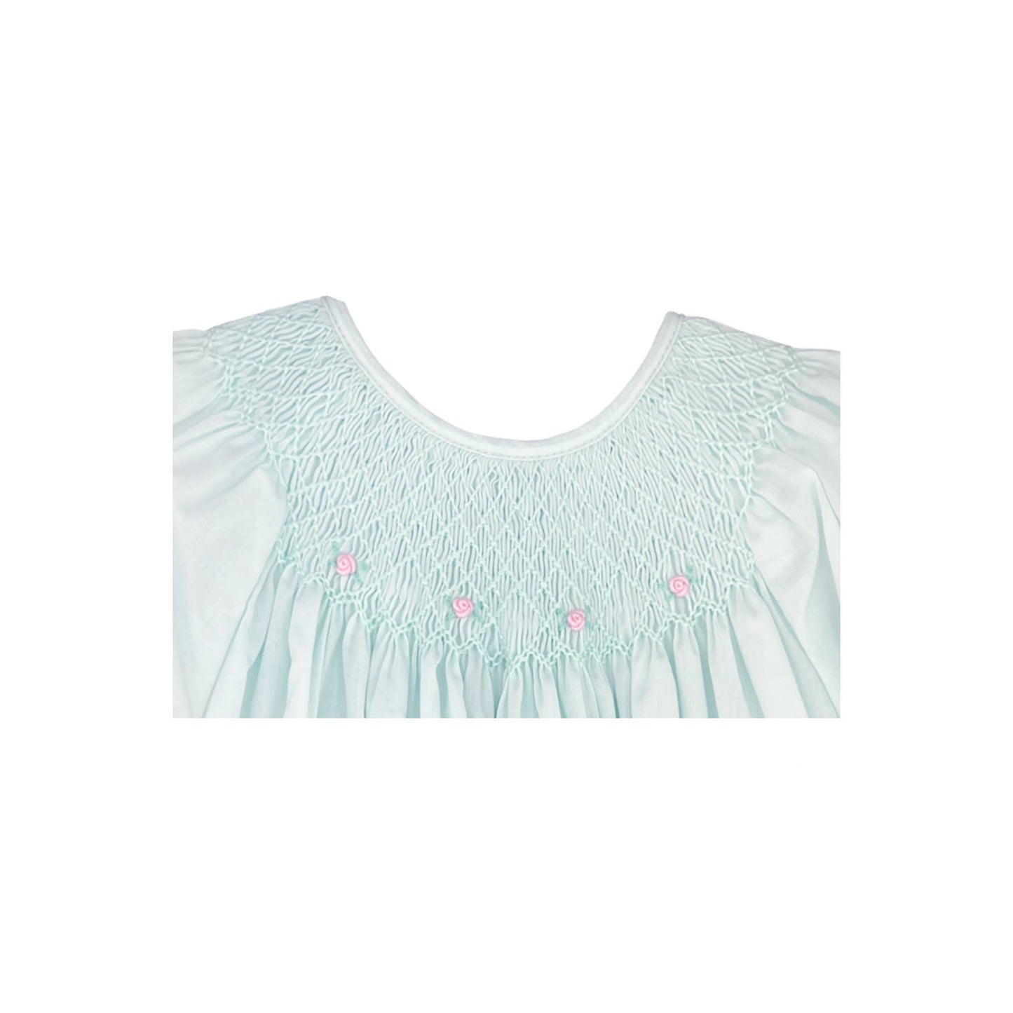 Petit Ami & Zubels - Smocked Daygown with Raglan Embroidery
