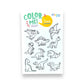 A Brighter Year - Color Your Own Dino High-quality Sticker for Kids & Baby