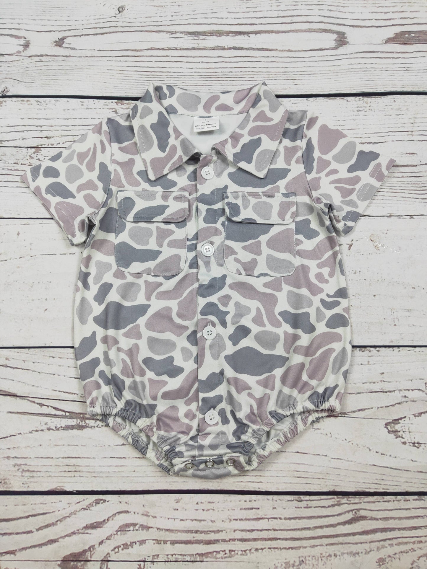 Old School Camo Boys Bubble