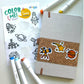 A Brighter Year - Color Your Own Space High Quality Sticker for Kids & Baby