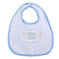 Lil Cactus - Blue Gingham 'Birthday Boy' Bib