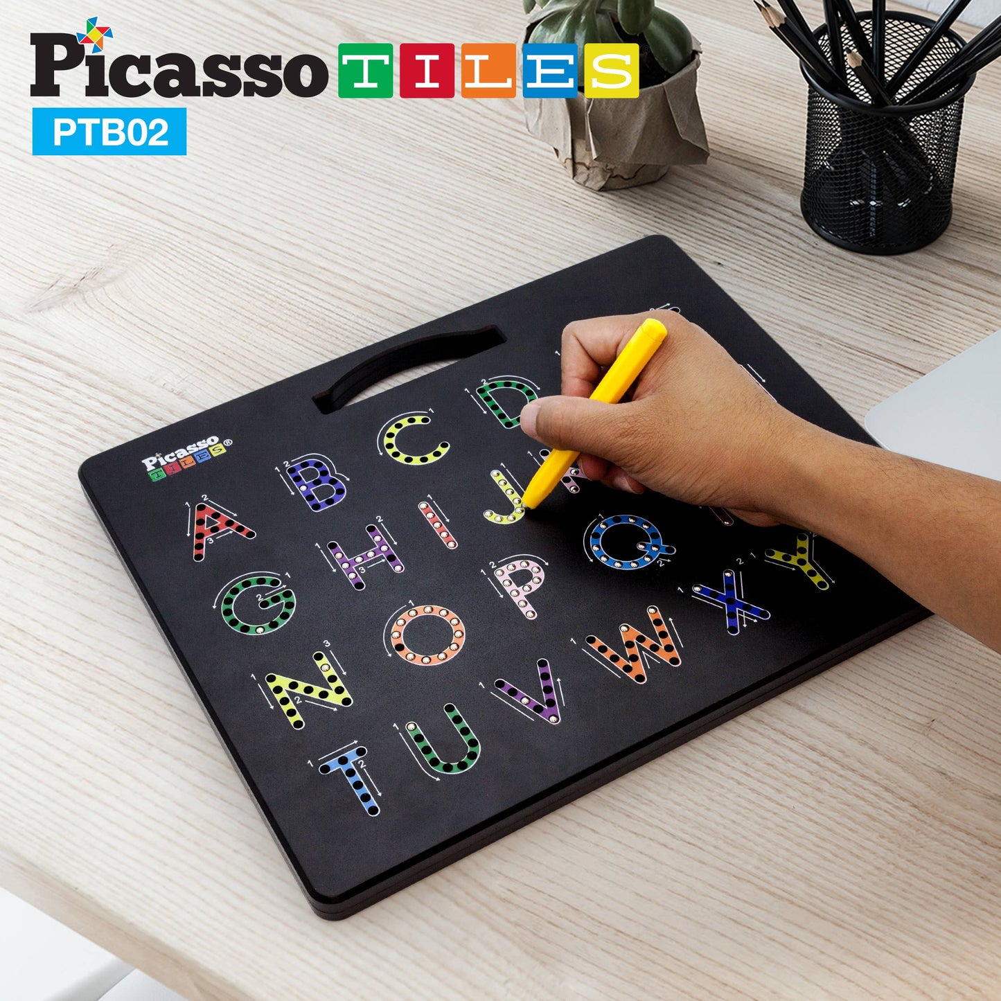PicassoTiles - PicassoTiles Magnetic Double-Sided Alphabet Number Board