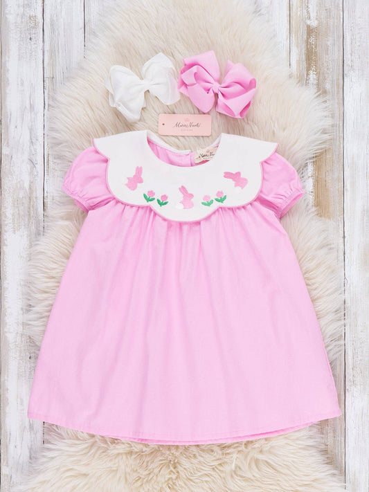 Blooming Bunny Embroidered Dress