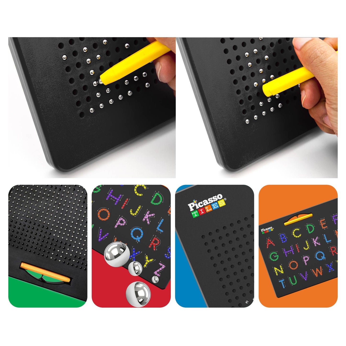 PicassoTiles - PicassoTiles Magnetic Double-Sided Alphabet Number Board