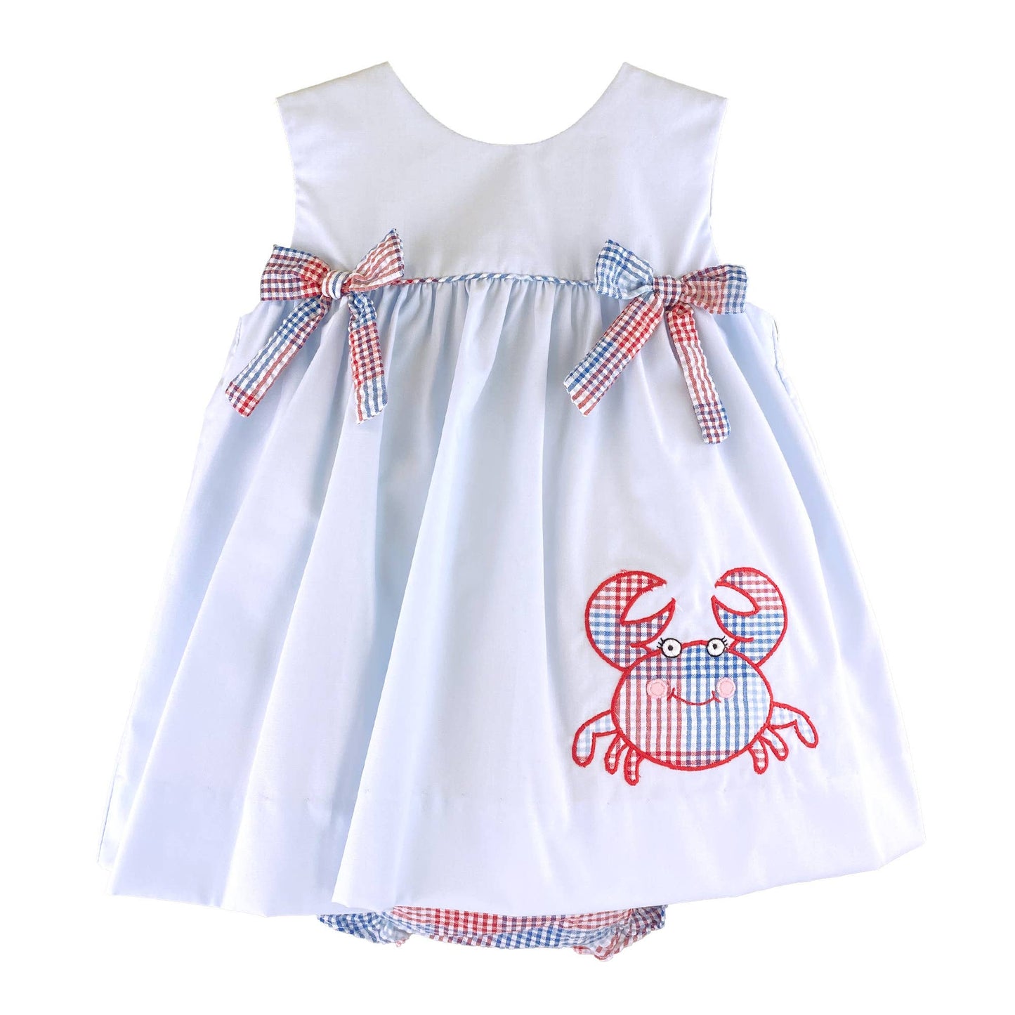 Petit Ami & Zubels - Sun Dress with Crab Applique and Bows
