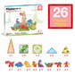PicassoTiles - PicassoTiles 26pc Dino Theme Magnetic Tile Building Set
