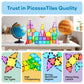 PicassoTiles - PicassoTiles 32pc Rocket Magnetic Tile Building Set