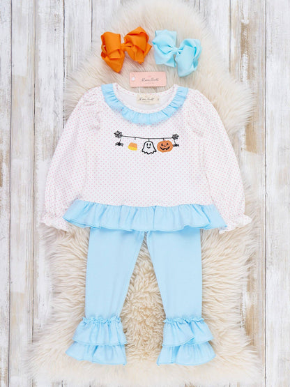 Boo Banner Buddies Ruffle Pant Set