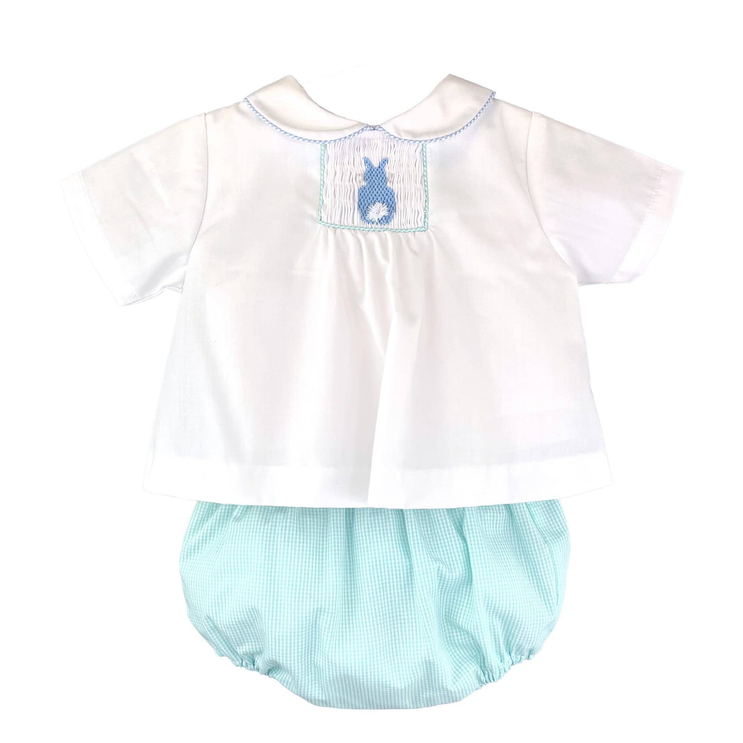 Petit Ami & Zubels - Smocked Bunny Diaper Set