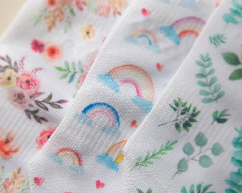 Squid Socks - Rainbow/Floral