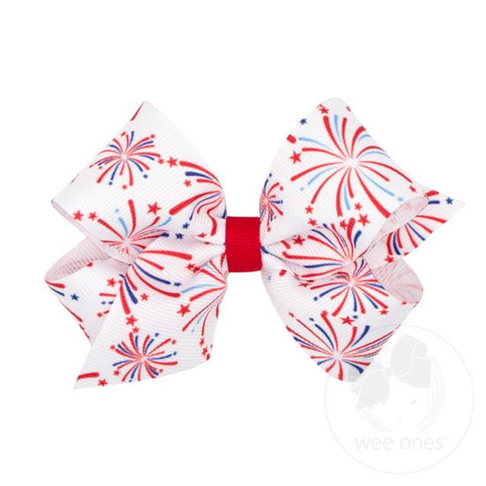 Wee Ones: Patriotic Bow (Medium)